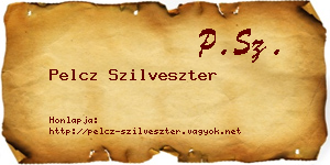 Pelcz Szilveszter névjegykártya